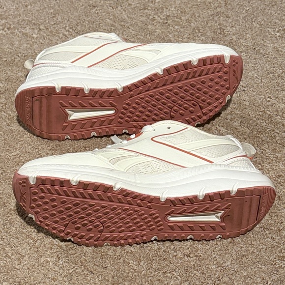 Reebok Women's Cream and Pink Sneakers - Picture 7 of 8